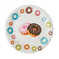 Набор бумажных тарелок "Пончики" 7038-0042, 10 шт