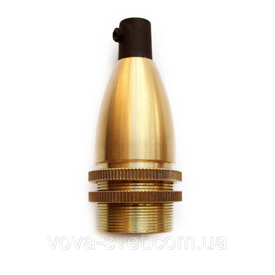 Патрон латунний вінтажний [ Gold -1] (ексклюзивна серія для ламп едисону е14)