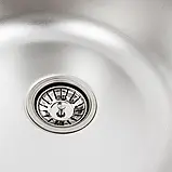 Кухонна мийка Рlatinum ДЕКОР 6745 з нержавіючої сталі 0,8 мм, 67x45 см, Асиметрична (000007030), фото 5