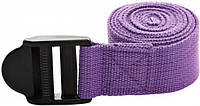 Ремень для йоги YOGA STRAPS Фиолетовый 183x3.8cм (LS3236A)