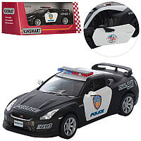 Машинка полицейская инертная Kinsmart Nissan GT-R KT-5340-WP 12 см h
