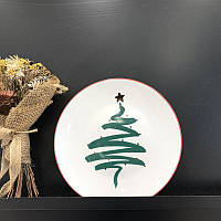 Тарелка десертная Новогодняя Christmas tree 8995 20.6 см c