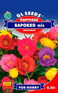 Семена Портулака Барокко-mix крупноцветковый махровый d=3-4cm - фото 3 - id-p370094247