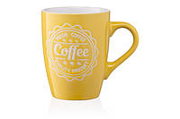Кухоль Ardesto Coffee AR-3469-Y 330 мл жовтий h