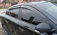 Ветровики (4 шт, Sunplex Sport) для Renault Fluence 2009 гг.