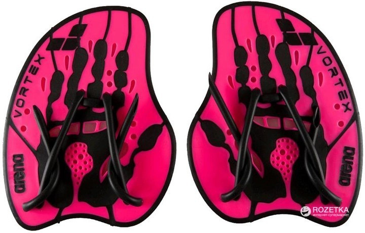 Лопатки для плавания Arena VORTEX EVOLUTION HAND PADDLE розовый, черный Уни L 95232-095 - фото 1 - id-p2057546096