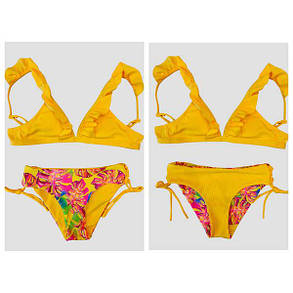 Купальник в РУБЧИК для подростков Samegame Таня 116 мята(В НАЛИЧИИ ТОЛЬКО 34 36 38 40 42 УКР р-ры), фото 2