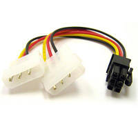 Кабель живлення Video power 6pin to 2molex Atcom (16185) h