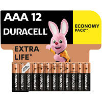 Батарейка Duracell AAA лужні 12 шт. в упаковці (5000394109254 / 81545432) c