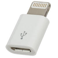 Переходник PowerPlant Apple Lightning 8-pin to Micro USB (DV00DV4047) c