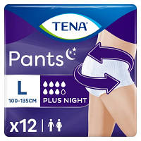 Подгузники для взрослых Tena Pants Plus Night Трусы ночные размер Large 12 шт (7322540839920) h