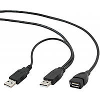 Дата кабель подовжувач USB2.0 AM/AF Cablexpert (CCP-USB22-AMAF-3) h