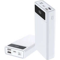 Батарея универсальная Blow 40000mAh, PD/20W, QC/3.0, inp:Micro-USB/USB-C, out:USB-A*2/USB-C, white (PB40AW) c