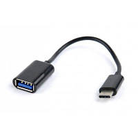 Дата кабель OTG USB 2.0 AF to Type-C 0.2m Cablexpert (A-OTG-CMAF2-01) h