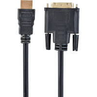 Кабель мультимедийный HDMI to DVI 1.0m Maxxter (V-HDMI-DVI-1M) c