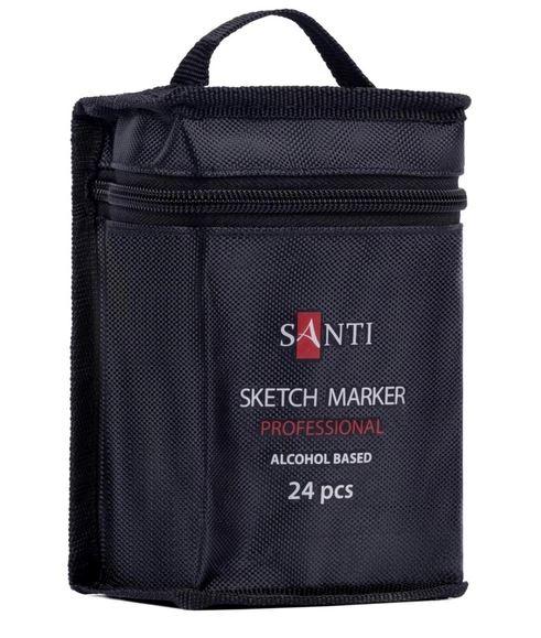 Скетч-маркери Santi 24 кол двосторонні в сумці