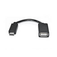 Дата кабель OTG USB 2.0 AF to Type-C 0.1m REAL-EL (EL123500030) c