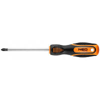 Отвертка Neo Tools крестовая, PH2 x 100 мм, CrV (04-180) c