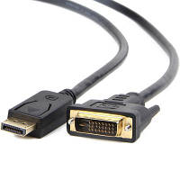 Кабель мультимедийный Display Port to DVI 24+1pin, 1.0m Cablexpert (CC-DPM-DVIM-1M) h