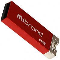 USB флеш наель Mibrand 64GB Сhameleon Red USB 2.0 (MI2.0/CH64U6R) c