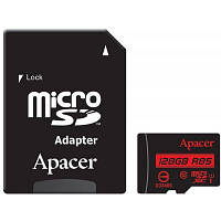 Карта памяти Apacer 128GB microSDXC Class10 UHS-I (AP128GMCSX10U5-R) c