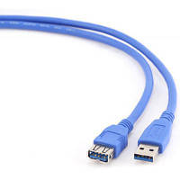 Дата кабель подовжувач USB3.0 AM/AF Cablexpert (CCP-USB3-AMAF-10) c