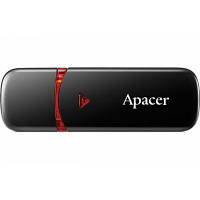 USB флеш наель Apacer 64GB AH333 black USB 2.0 (AP64GAH333B-1) c