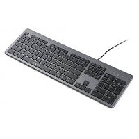 Клавиатура Vinga KB735 black-grey c