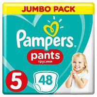 Подгузники Pampers трусики Pants Junior Размер 5 (12-17 кг), 48 шт (4015400672906) c