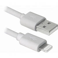 Дата кабель USB 2.0 AM to Lightning 1.0m white REAL-EL (EL123500033) c