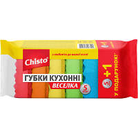 Губки кухонні Chisto Веселка 6 шт. (4823098407522) h