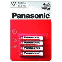 Батарейка Panasonic AAA R03 RED ZINK * 4 (R03REL/4BP) c