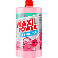 Средство для ручного мытья посуды Maxi Power Бабл Гам запаска 1000 мл (4823098411970) c