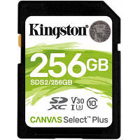 Карта памяти Kingston 256GB SDXC class 10 UHS-I U3 Canvas Select Plus (SDS2/256GB) h