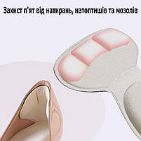 Чорні обрізні устілки м'які для модельного взуття на каблуках. Ортопедичні устілки жіночі для туфель на підборах, фото 6