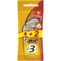 Бритва Bic 3 Sensitive 4 + 2 шт. (3086126693279) c