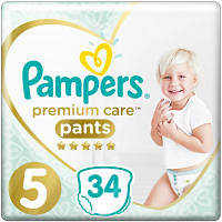 Подгузники Pampers Premium Care Pants Junior Размер 5 (12-17 кг) 34 шт (8001090759870) c