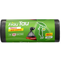 Пакети для сміття Frau Tau Чорні 60 л 40 шт. (4820195508183) h