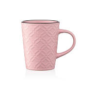 Чашка Ardesto Relief 320 мл Pink (AR3474P) c
