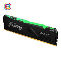 Модуль памяти для компьютера DDR4 8GB 3600 MHz Fury Beast RGB Kingston Fury (ex.HyperX) (KF436C17BBA/8) h