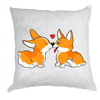 Подушка Loving Corgi Couple