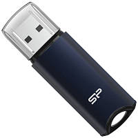 USB флеш наель Silicon Power 64GB Marvel M02 Aluminum Blue USB 3.2 (SP064GBUF3M02V1B) c