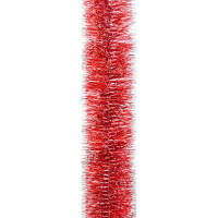 Мишура Novogod`ko 75 красная с серебряными кончиками 2 м (980433) h