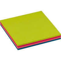 Бумага для заметок Buromax with adhesive layer 76х76мм, 100sheets, NEON colors mix (BM.2312-97) h