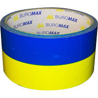 Скотч Buromax 48 мм х 35 м Сине-желтая (BM.7007-85) h