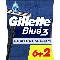 Бритва Gillette Blue 3 Comfort Slalom 8 шт. (8006540808764) c