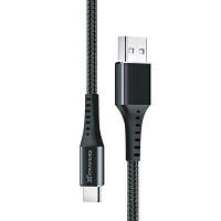 Дата кабель USB 2.0 AM to Type-C 1.2m Black Grand-X (FC-12B) h