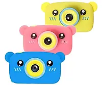Дитячий цифровий фотоапарат ведмедик Teddy GM-24 фотокамера іграшкова камера для дітей з вушками ведмідь h
