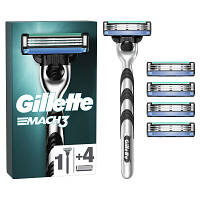 Бритва Gillette Mach3 c 5 сменными картриджами (7702018610181) h