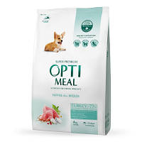 Сухий корм для собак Optimeal для цуценят всіх порід зі смаком індички 4 кг (4820083905490) h